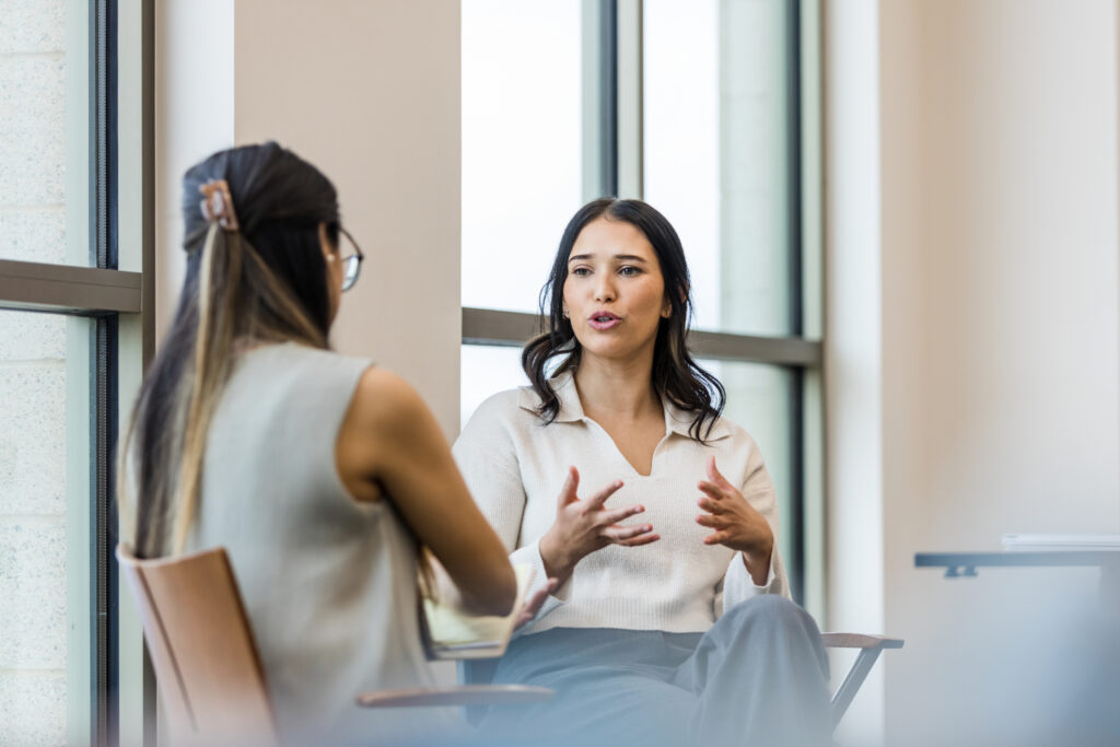 picture of women meeting together